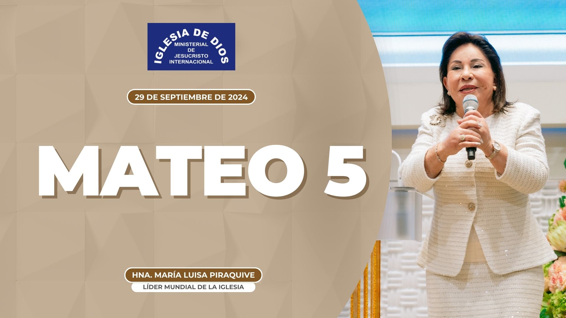 Mateo 5 Hna María Luisa Piraquive 29 De Septiembre De 2024 María